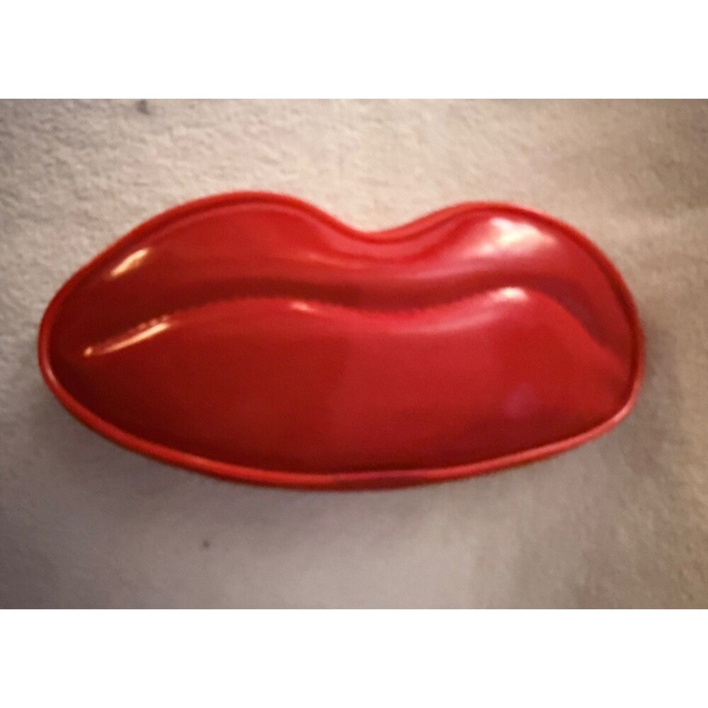 Red Lips Shaped Zip Cosmetic Makeup Pouch Glossy Kiss Bag